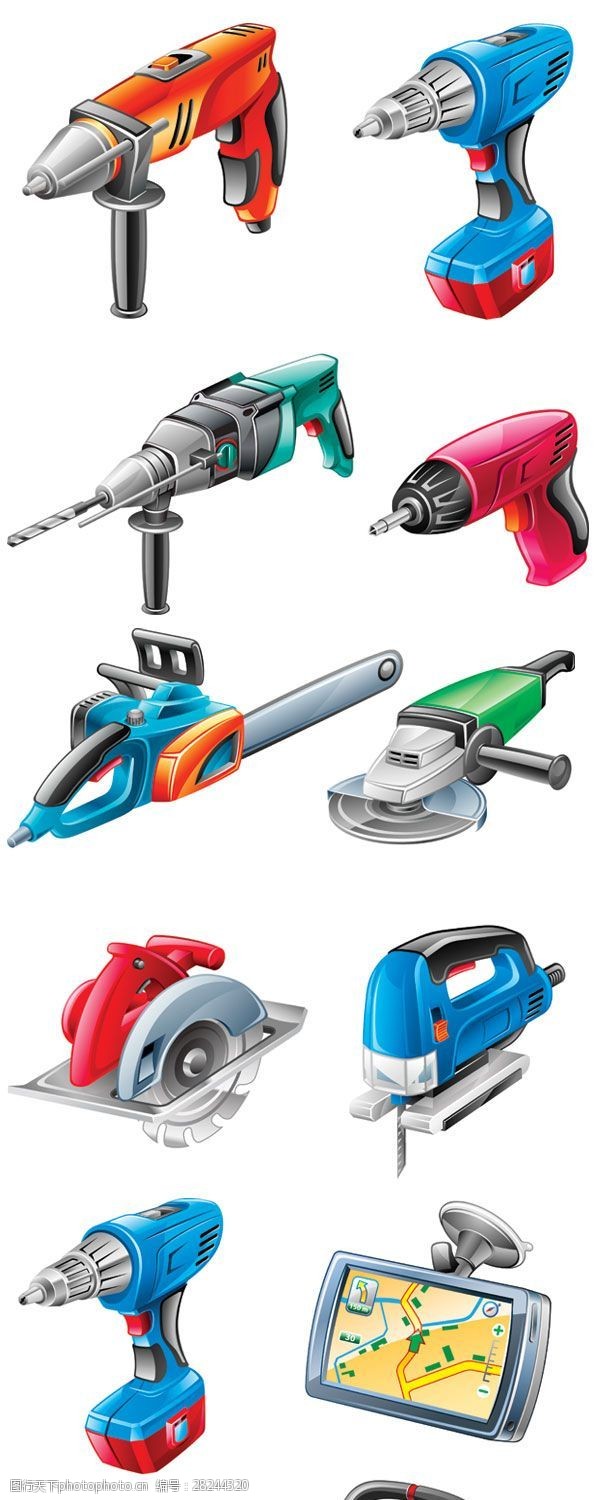 裝配電動工具圖片素材 展現(xiàn)五金工具的專業(yè)魅力